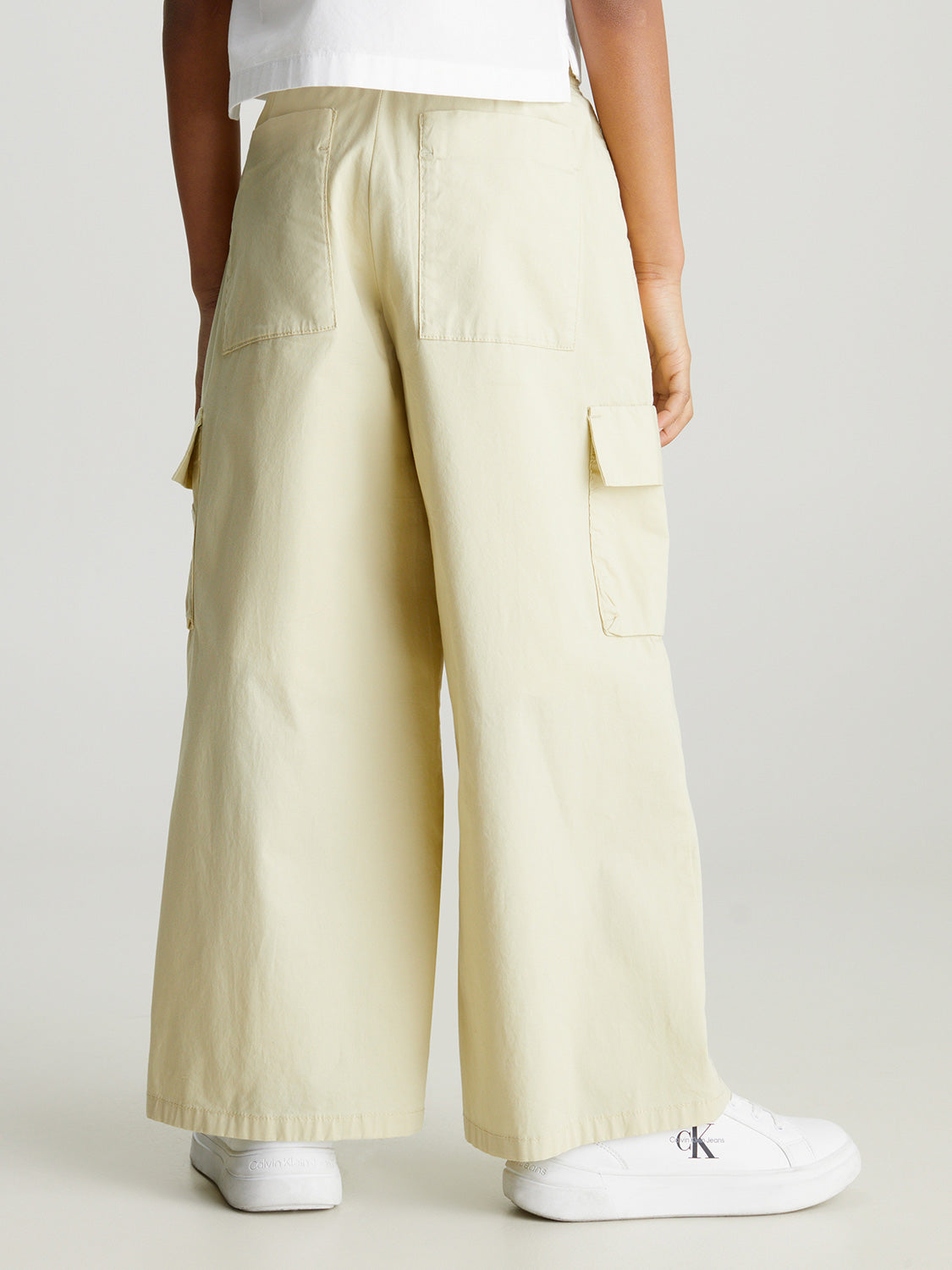 Calvin Klein Kids pants Wide Leg Cargo Yellow in Yellow 6900725841-3.jpg | NICKIS.com