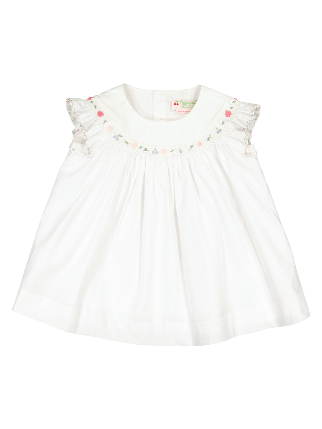 Bonpoint Kids dress Amantine White in White 6900736052-4.jpg | NICKIS.com