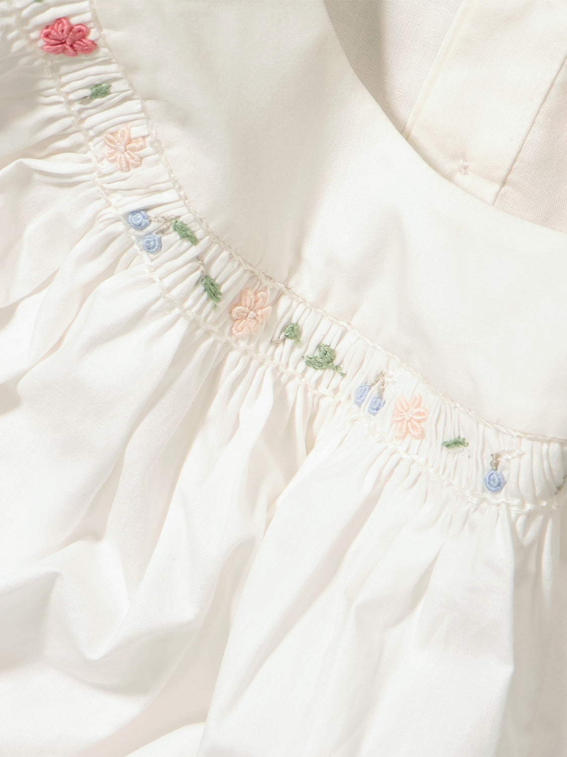 Bonpoint Kids dress Amantine White in White 6900736052-6.jpg | NICKIS.com