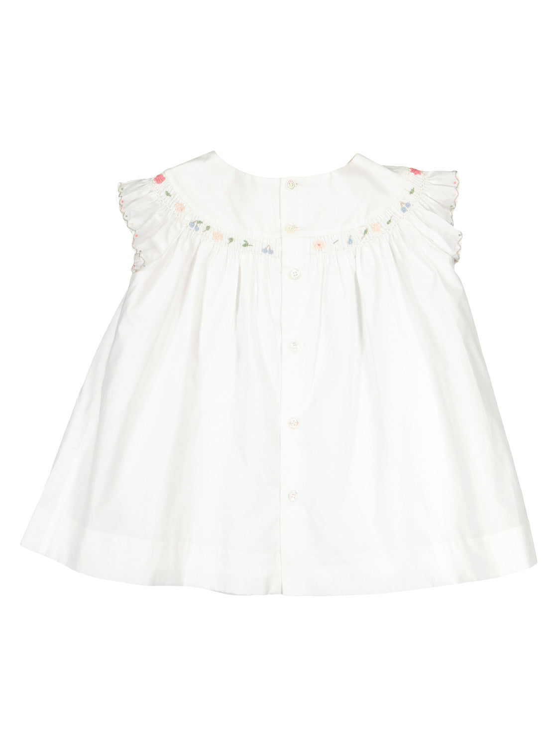 Bonpoint Kids dress Amantine White in White 6900736052-7.jpg | NICKIS.com