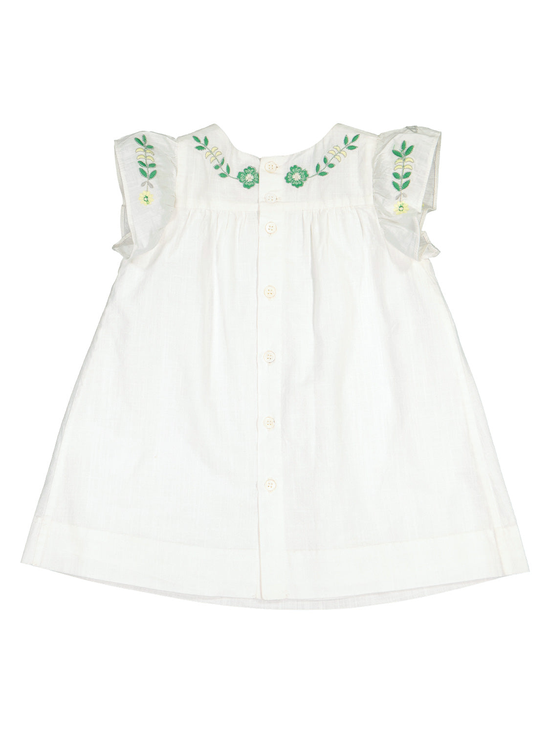 Bonpoint Kids dress Laurie White in White 6900818942-5.jpg | NICKIS.com