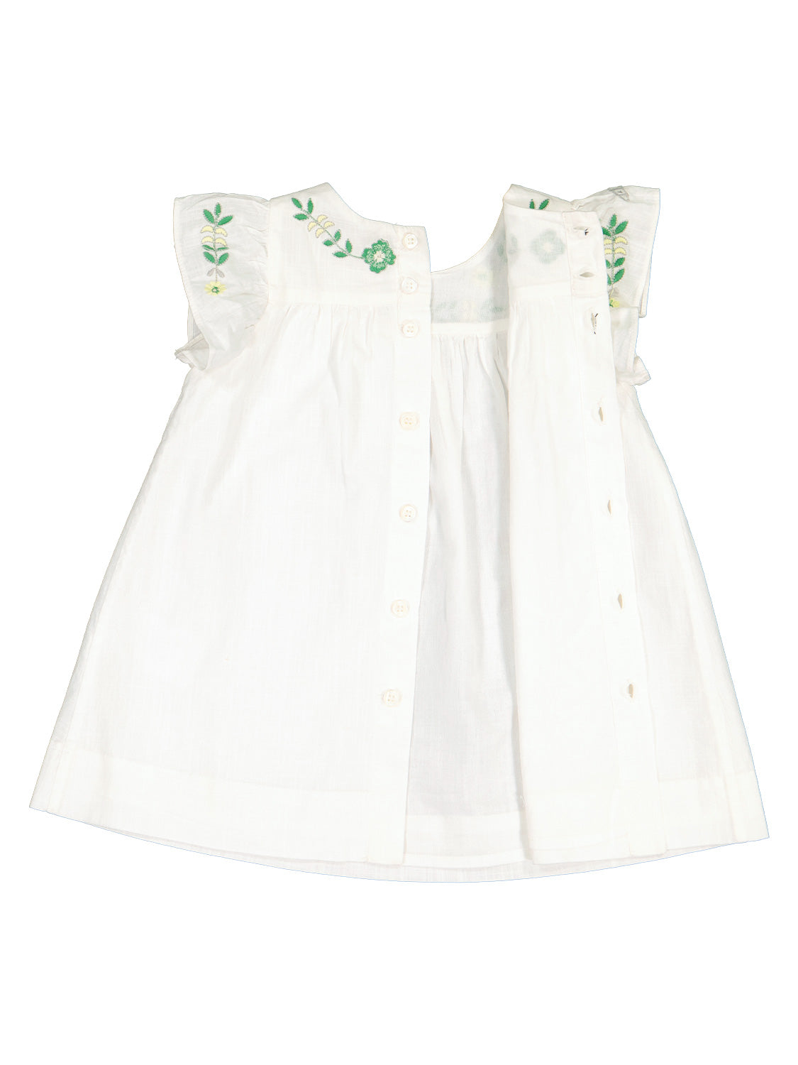 Bonpoint Kids dress Laurie White in White 6900818942-6.jpg | NICKIS.com