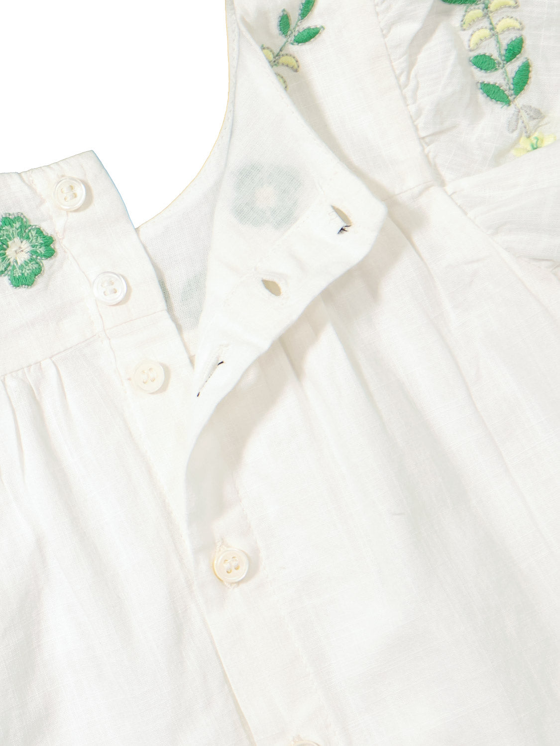 Bonpoint Kids dress Laurie White in White 6900818942-7.jpg | NICKIS.com