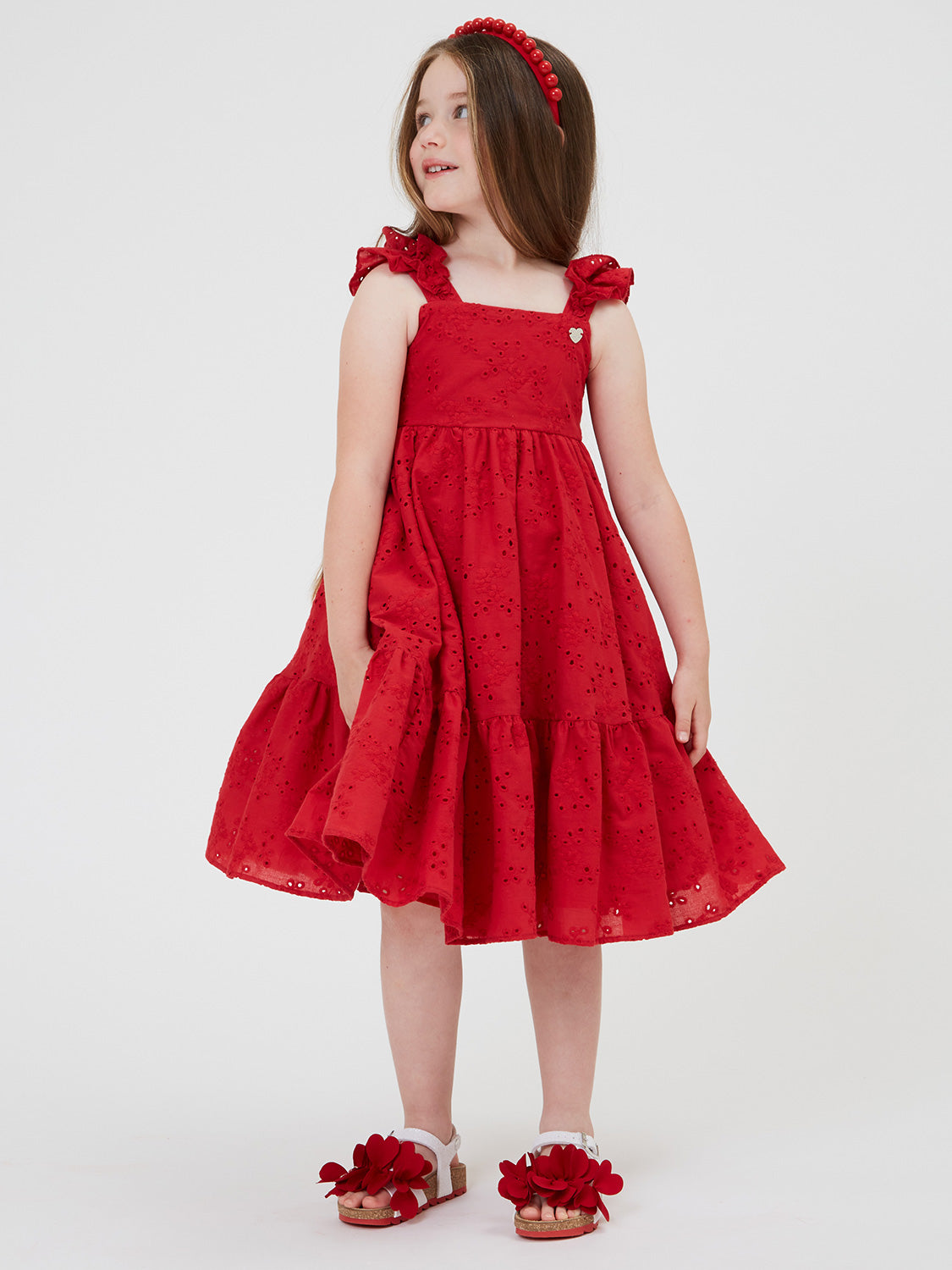 Monnalisa Kids dress Red in Red 6900837328-2.jpg | NICKIS.com