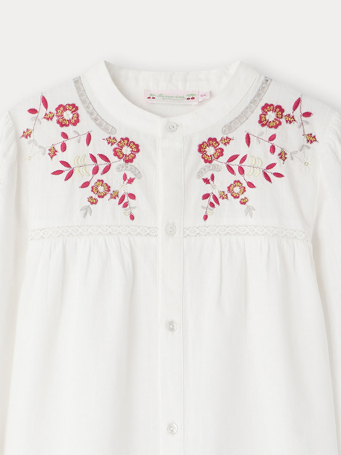 Bonpoint Kids blouse Fifi White in White 6900837789-5.jpg | NICKIS.com