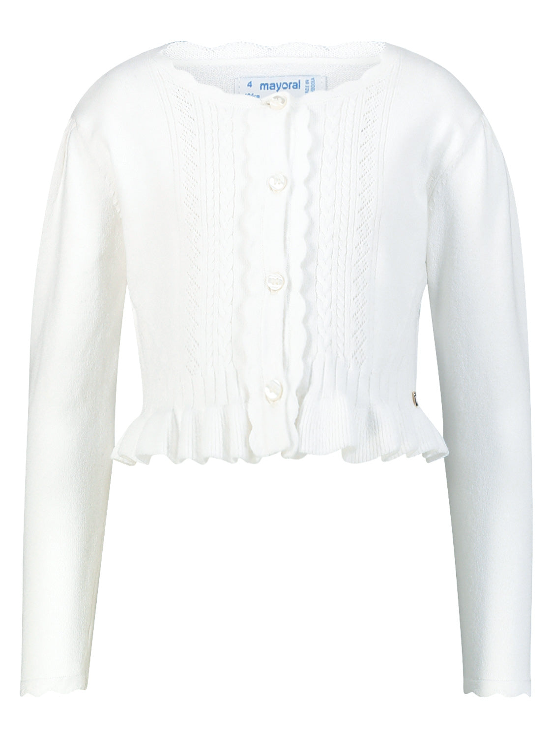 Mayoral Kids cardigan White in White 6900883633-1.jpg | NICKIS.com