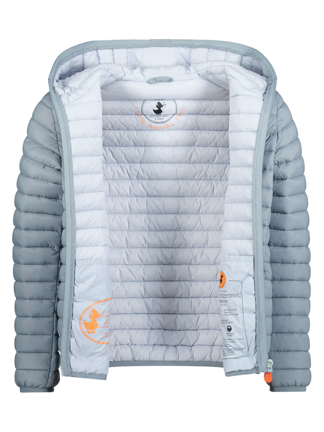 Save the Duck Kids Lightweight jacket Huey Grey in Grey 6900903470-6.jpg | NICKIS.com