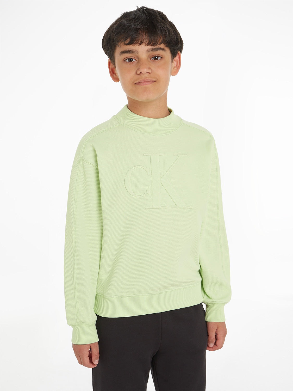 Calvin Klein Kids Sweatshirt Mint Green in Mint Green 6900913929-2.jpg | NICKIS.com