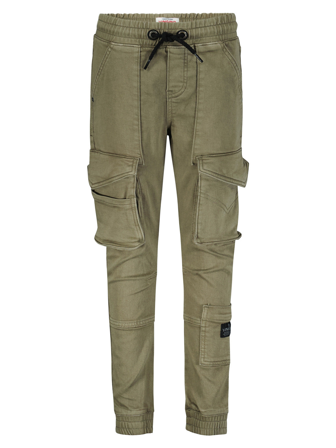 Vingino Kids Cargo Trousers Cosimo Khaki in Khaki 6901002534-1.jpg | NICKIS.com