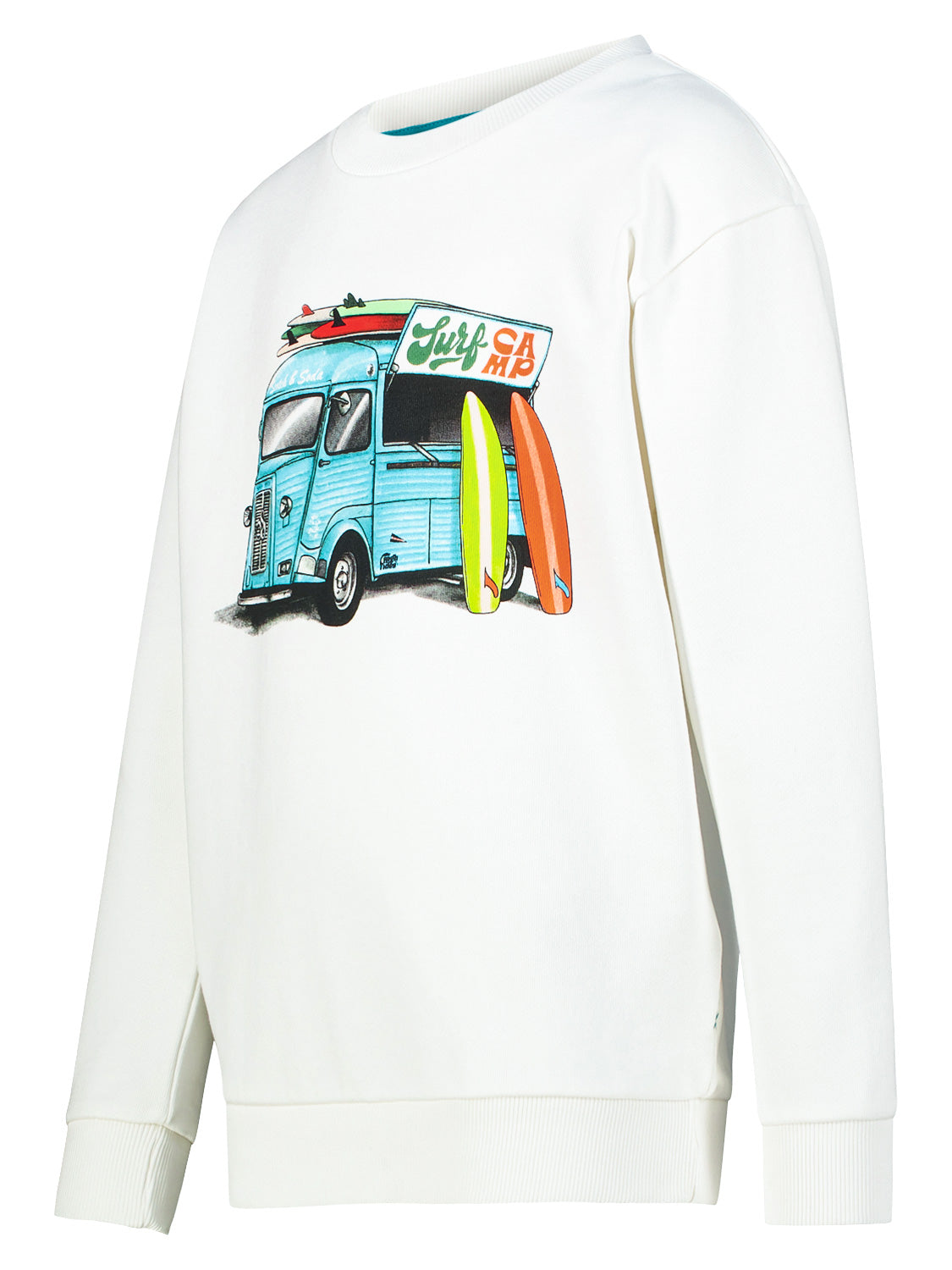 Scotch & Soda Kids Sweatshirt White in White 6901002703-4.jpg | NICKIS.com