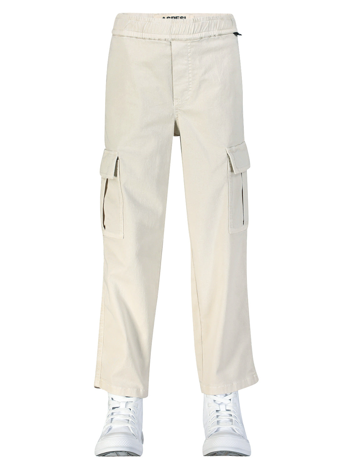 Aspesi Kids Cargo Trousers Beige in Beige 6901088192-4.jpg | NICKIS.com