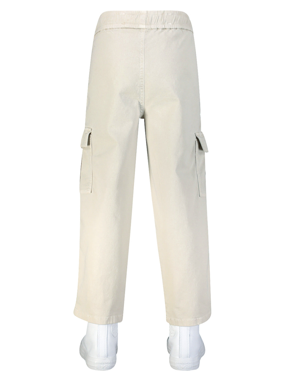 Aspesi Kids Cargo Trousers Beige in Beige 6901088192-6.jpg | NICKIS.com