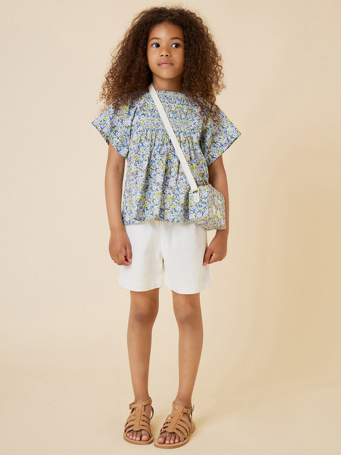 Bonpoint Kids blouse Pays Blue in Blue 6901090562-2.jpg | NICKIS.com