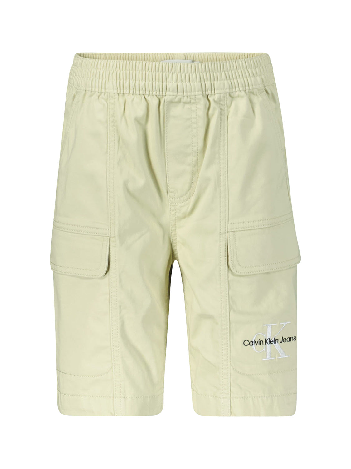 Calvin Klein Kids Shorts Sateen Cargo Beige in Beige 6901112239-1.jpg | NICKIS.com