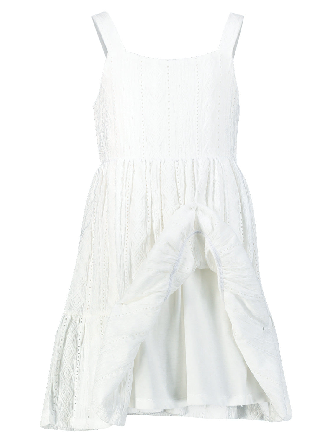 Mayoral Kids dress White in White 6901124096-5.jpg | NICKIS.com