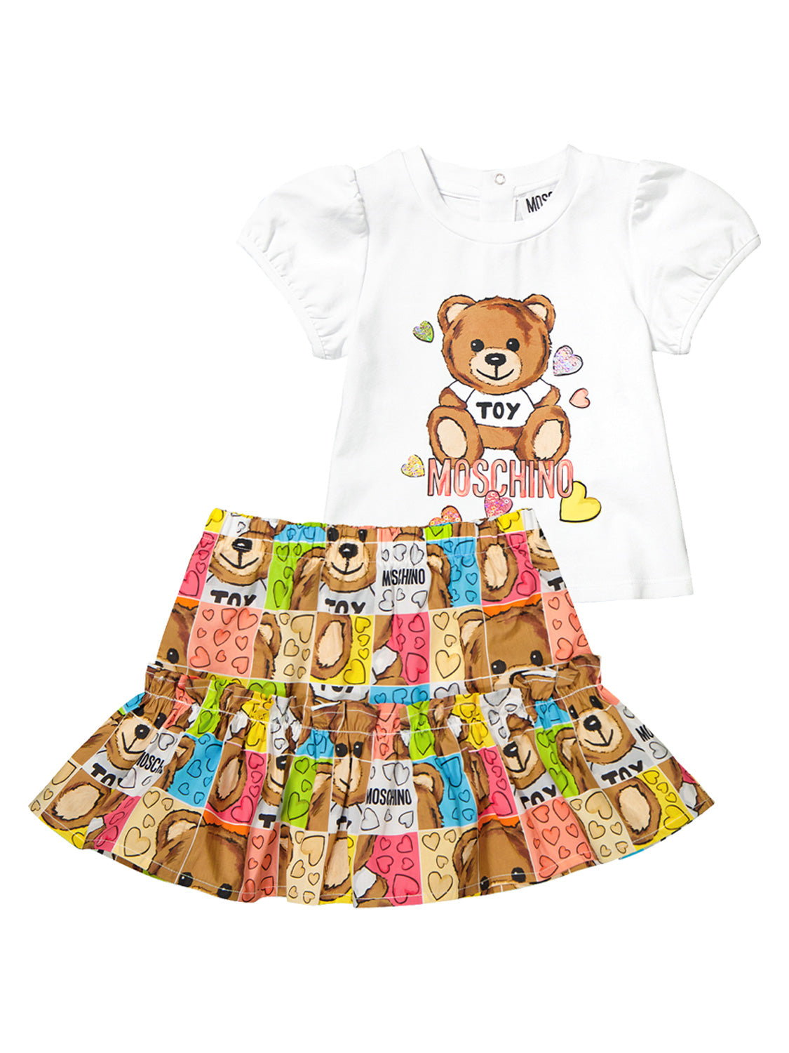 Moschino Kids clothing set White in White 6901170192-1.jpg | NICKIS.com