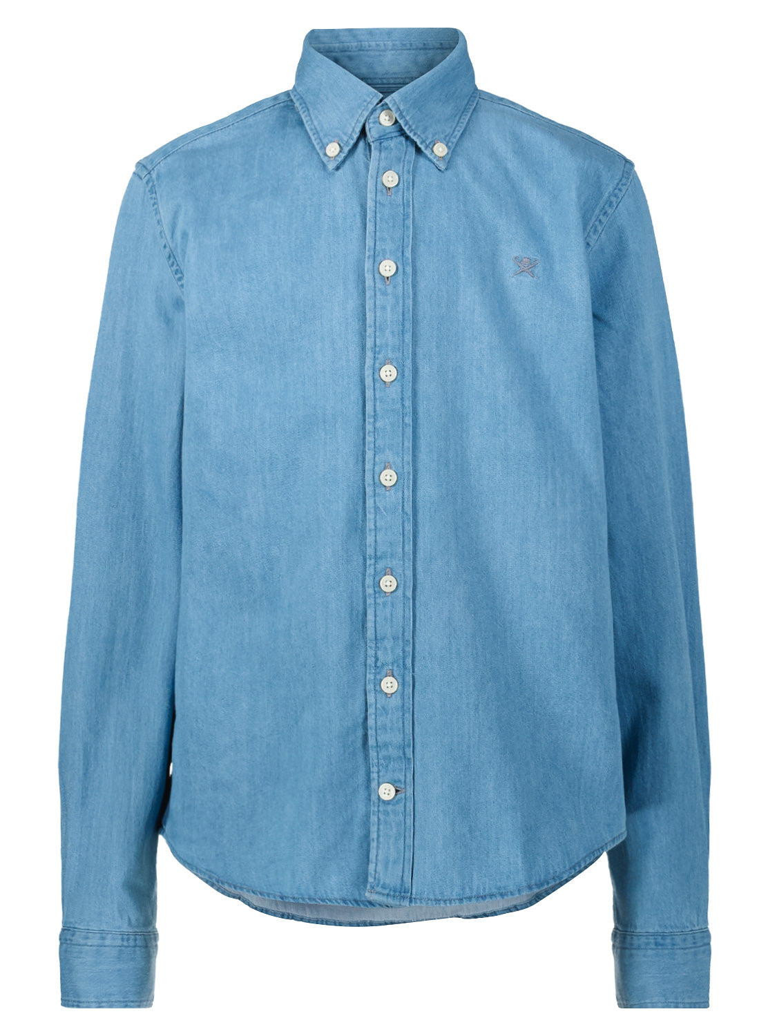 Hackett London Kids shirt Blue in Blue 6901213039-1.jpg | NICKIS.com