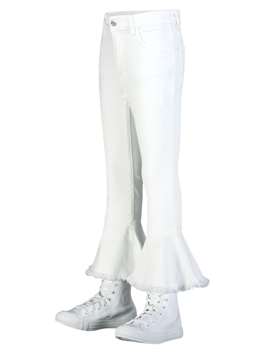 TWINSET Kids jeans White in White 6901251443-7.jpg | NICKIS.com