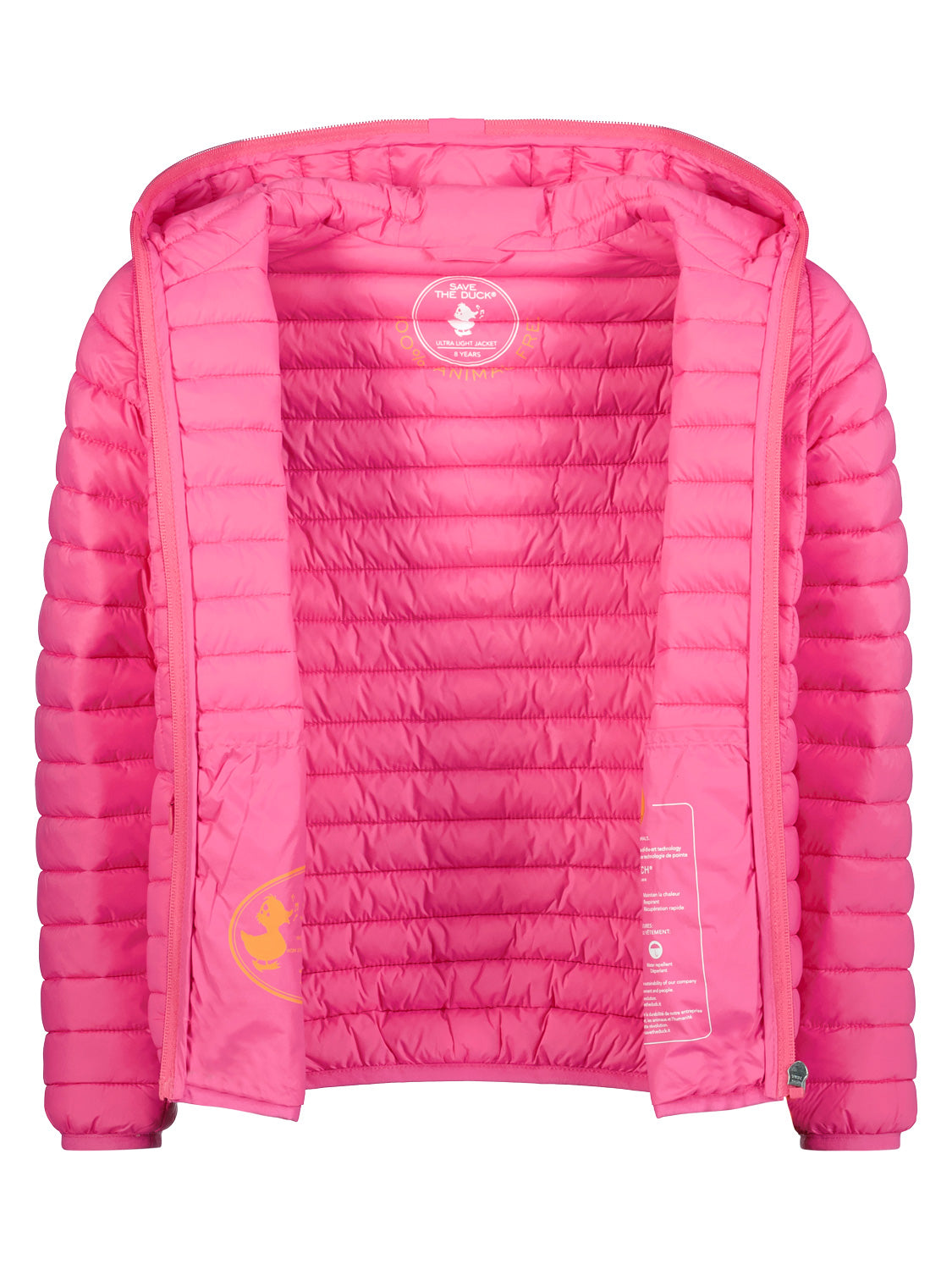 Save the Duck Kids Lightweight jacket Ana Fuchsia in Fuchsia 6901455266-6.jpg | NICKIS.com