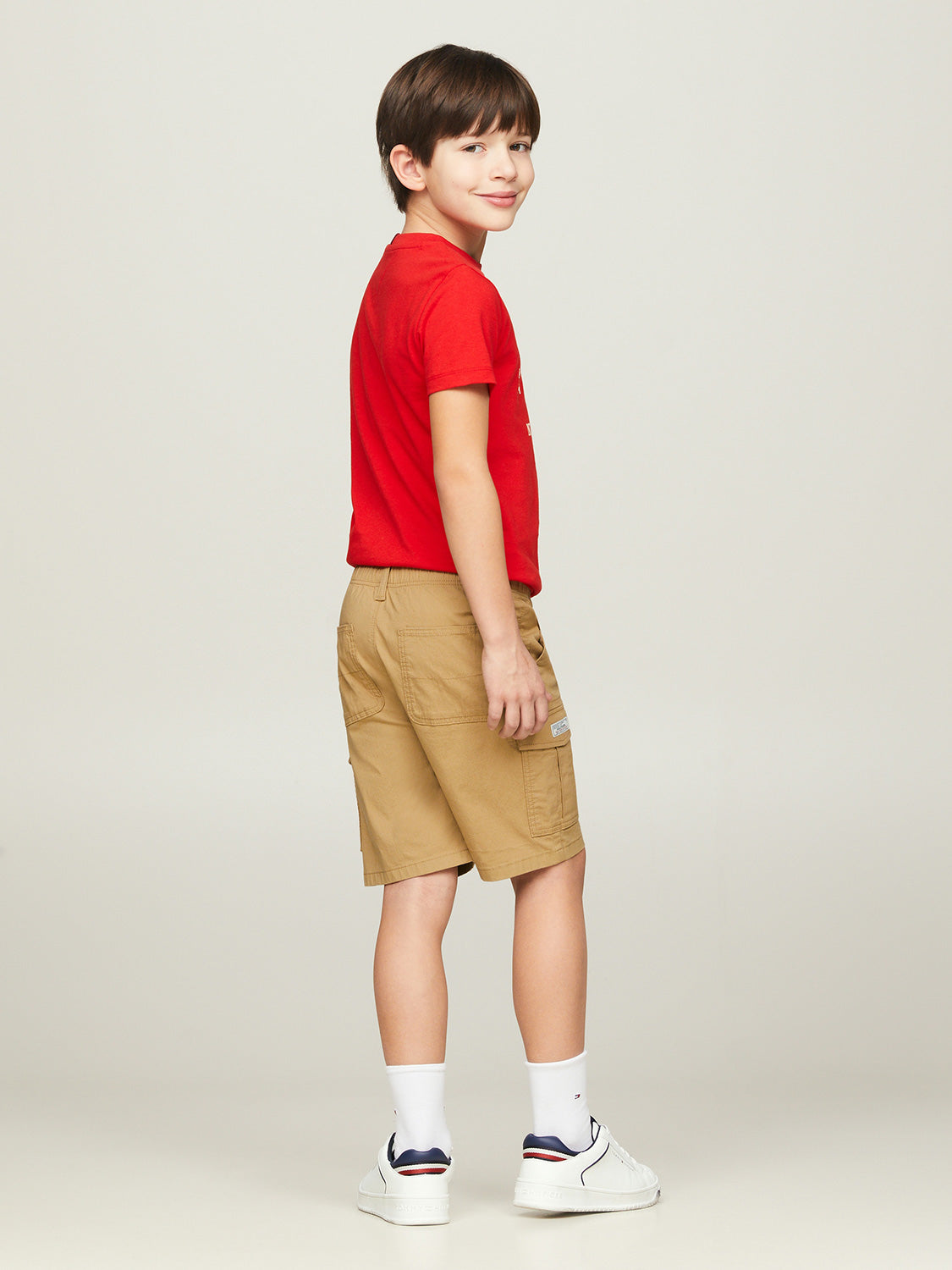 Tommy Hilfiger Kids Shorts Cargo Woven Camel in Camel 6901505479-3.jpg | NICKIS.com