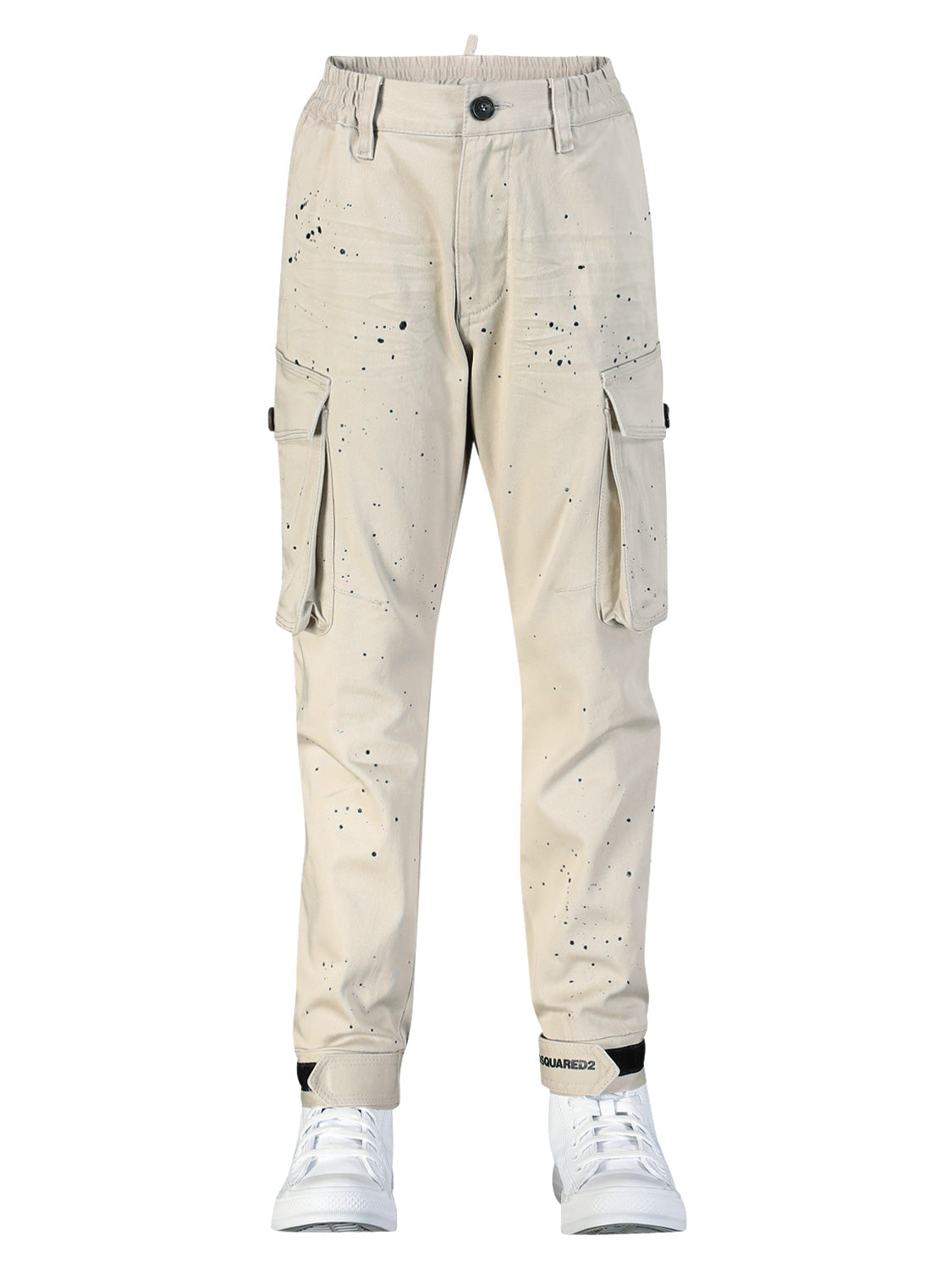 DSQUARED2 Kids Cargo Trousers Beige in Beige 6901537030-4.jpg | NICKIS.com