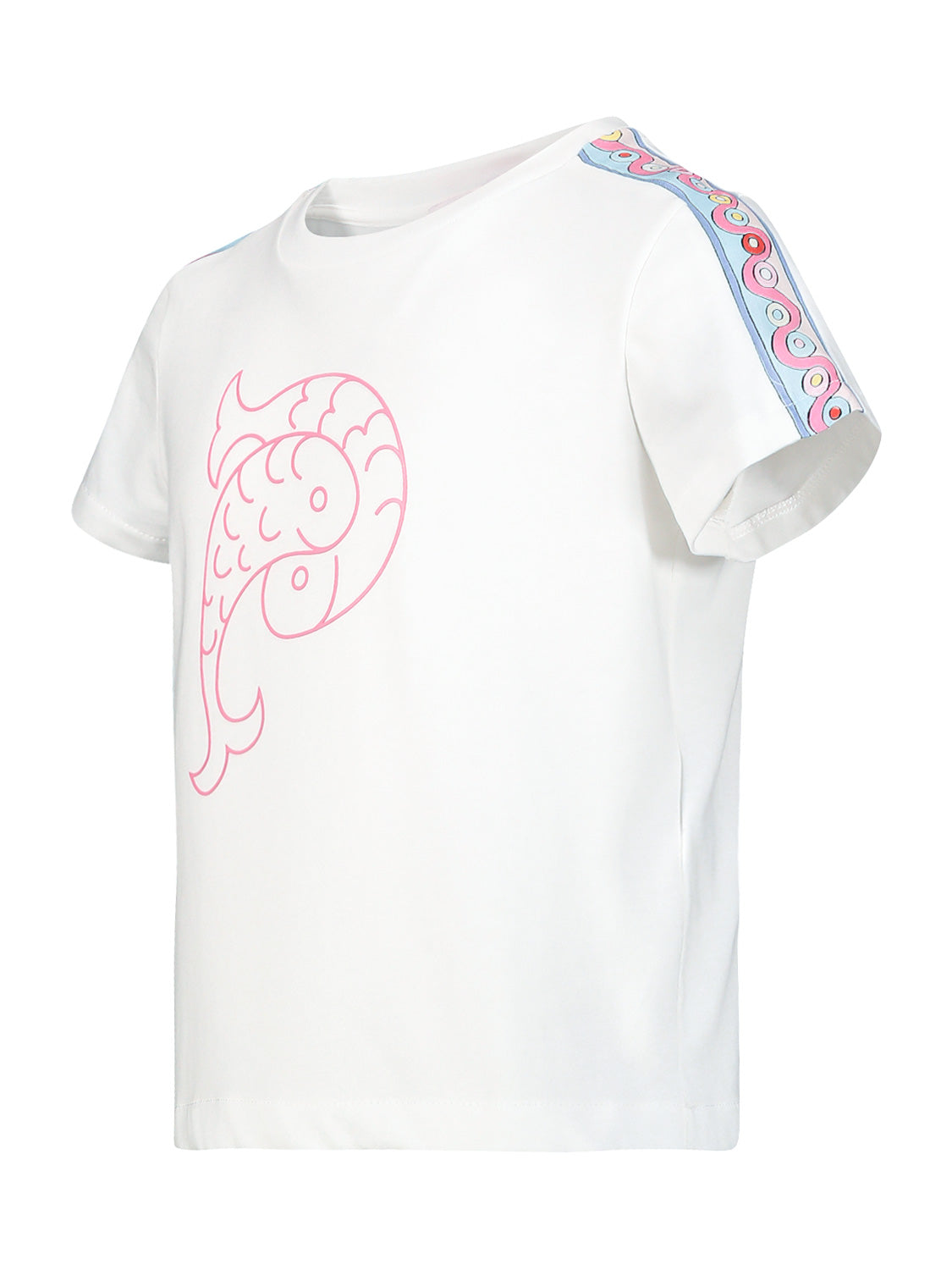 Emilio Pucci Kids t-shirt White in White 6901677952-4.jpg | NICKIS.com