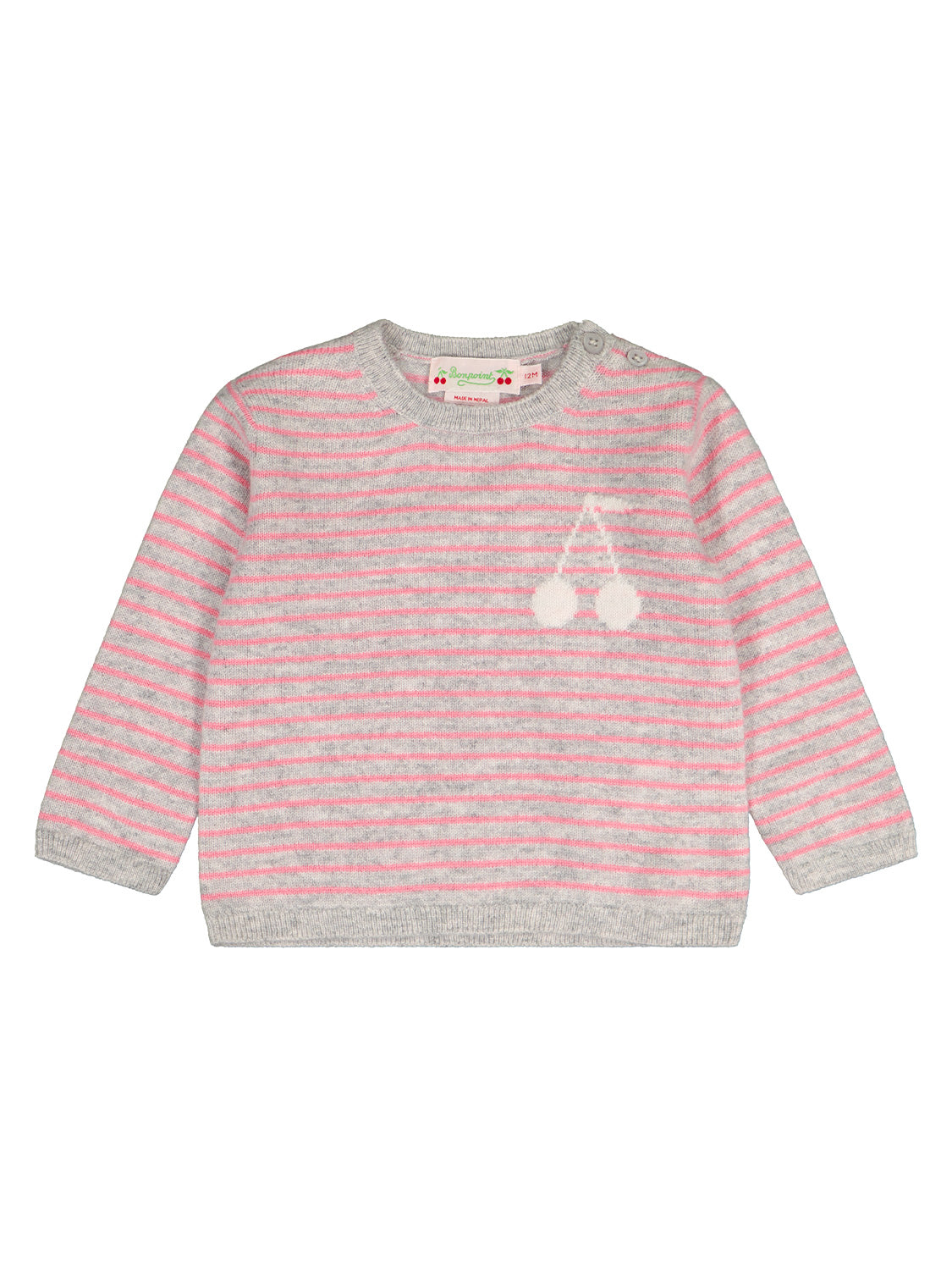 Bonpoint Kids Sweaters Celly Grey in Grey 6901686408-1.jpg | NICKIS.com