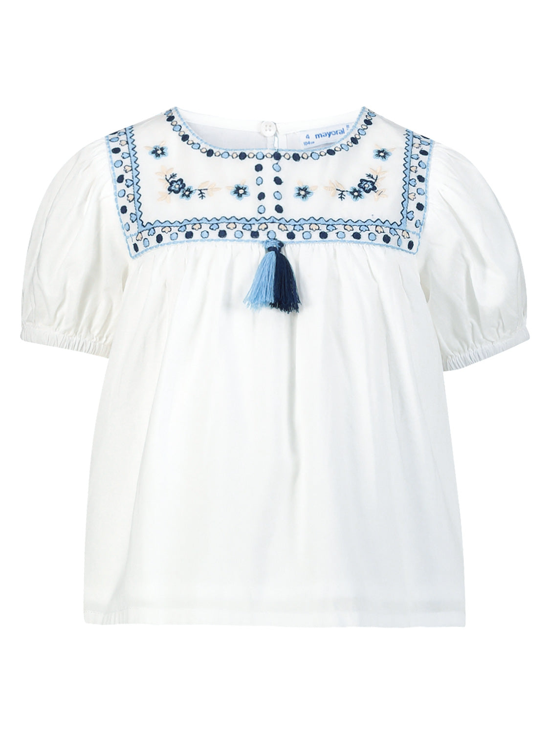 Mayoral Kids blouse White in White 6901704423-1.jpg | NICKIS.com