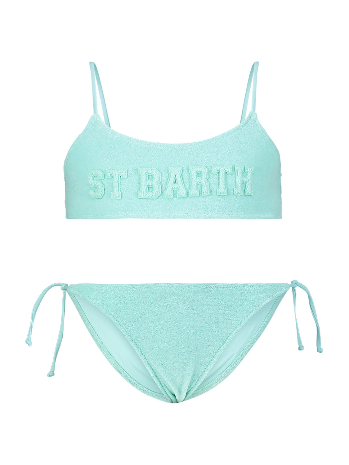 MC2 Saint Barth Kids bikini Jaiden Turquoise in Turquoise 6901705503-1.jpg | NICKIS.com