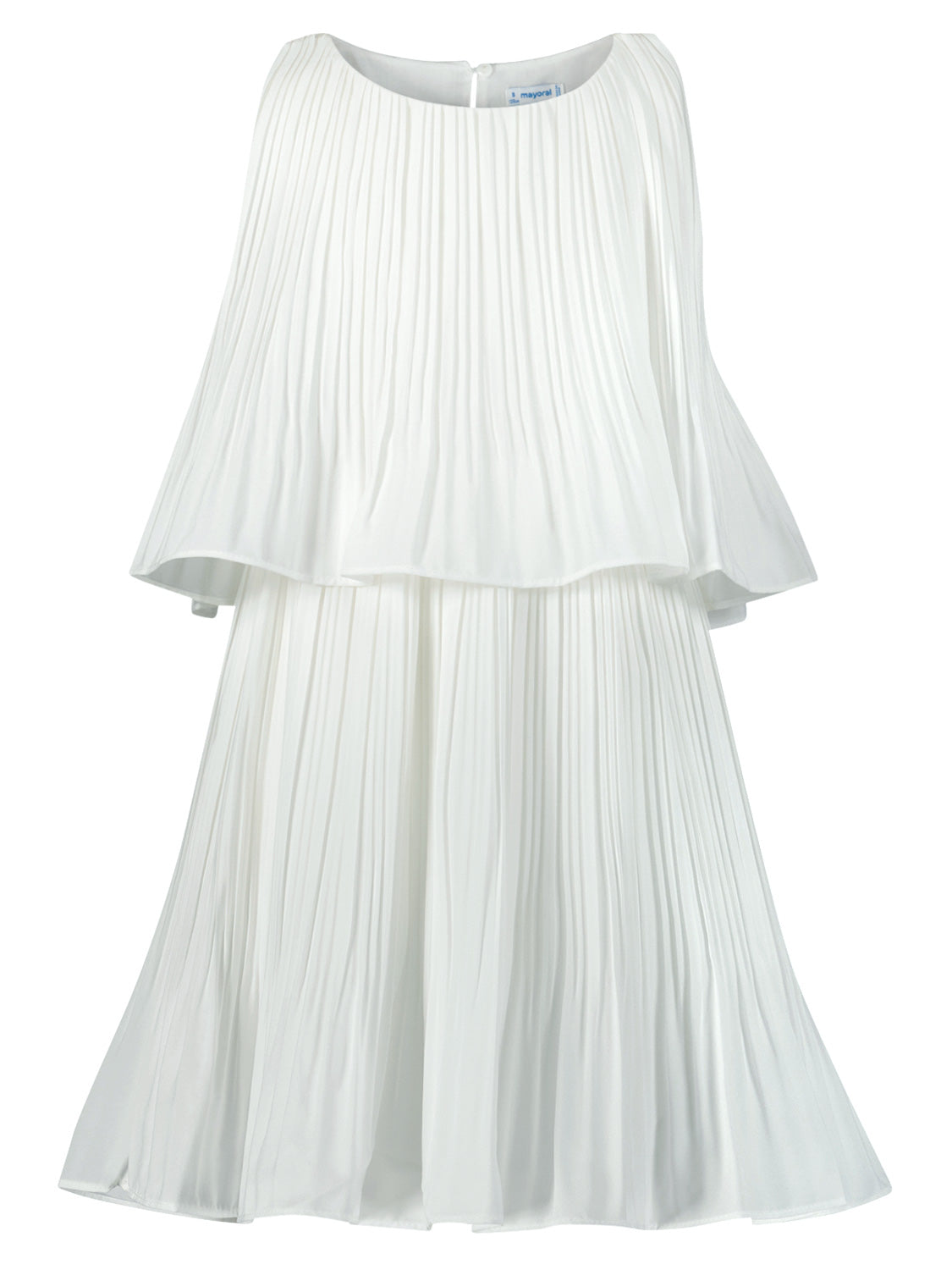 Mayoral Kids dress White in White 6901729986-1.jpg | NICKIS.com