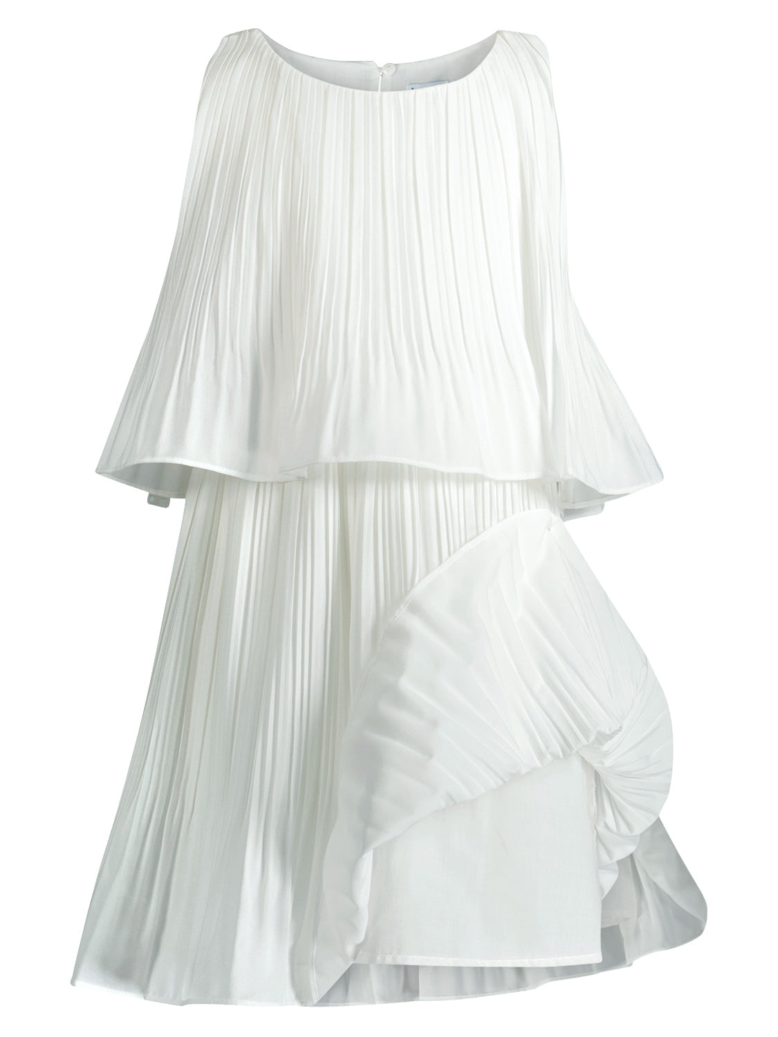 Mayoral Kids dress White in White 6901729986-4.jpg | NICKIS.com