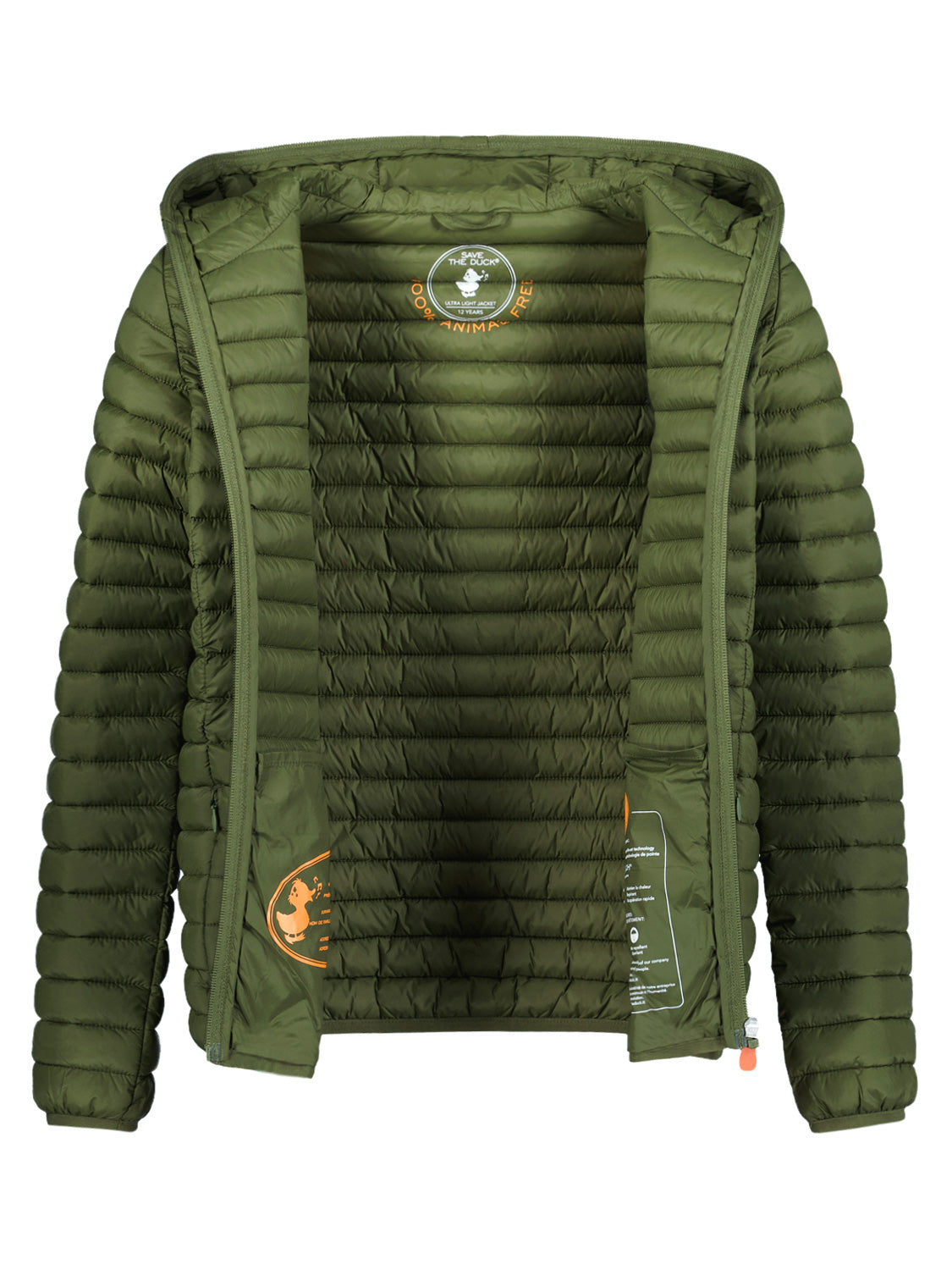 Save the Duck Kids Lightweight jacket Huey Olive Green in Olive Green 6902025001-6.jpg | NICKIS.com