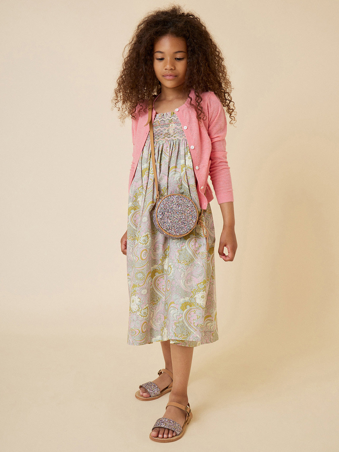 Bonpoint Kids dress Frances Multicoloured in Multicoloured 6902050072-2.jpg | NICKIS.com