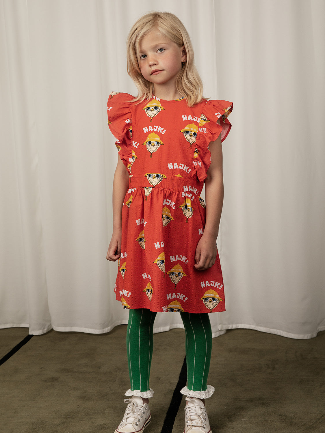 Mini Rodini Kids dress Hike Red in Red 6902069429-2.jpg | NICKIS.com