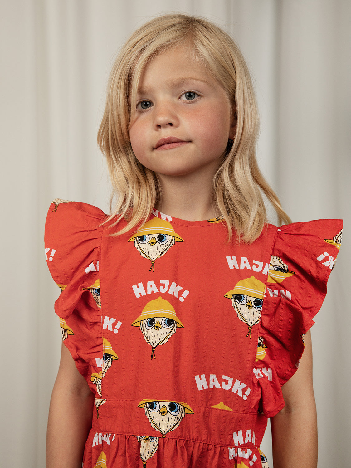 Mini Rodini Kids dress Hike Red in Red 6902069429-8.jpg | NICKIS.com