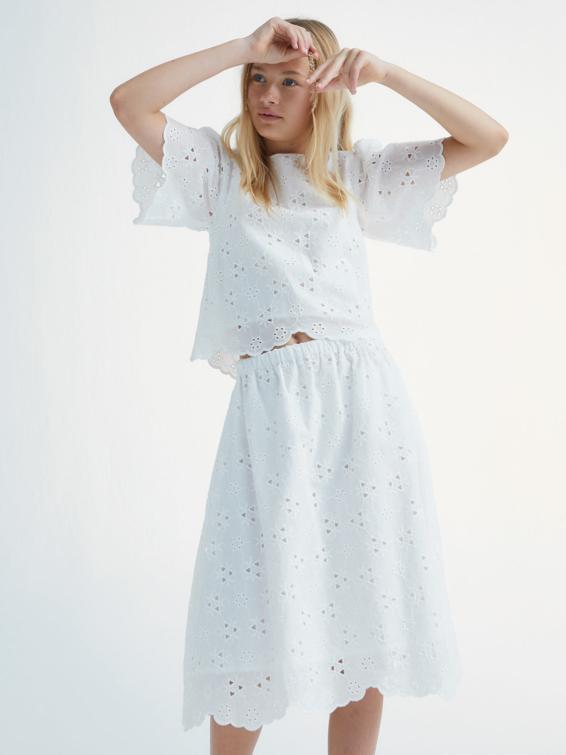 The New Society Kids skirt Abbott White in White 6902099715-2.jpg | NICKIS.com