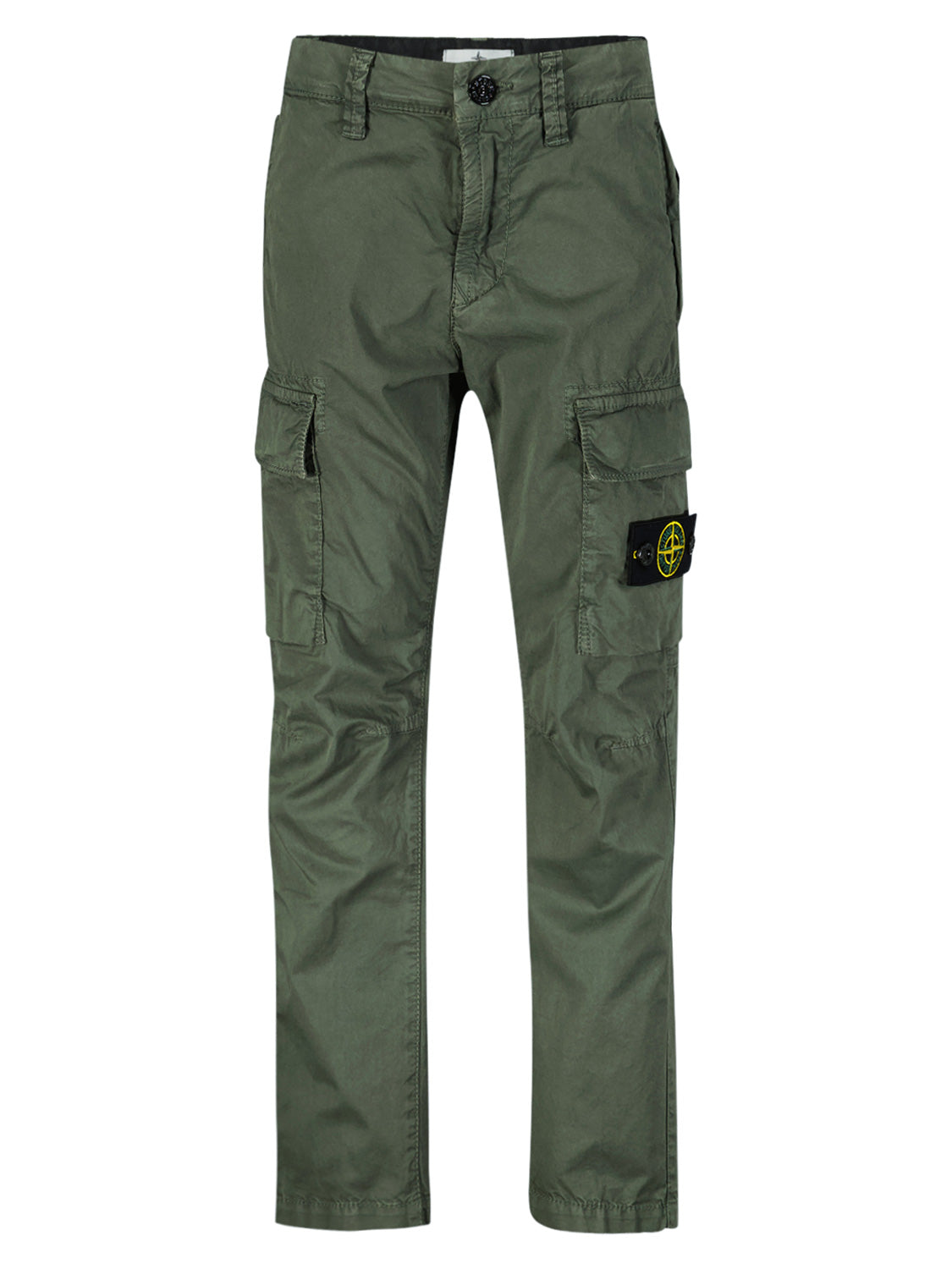 STONE ISLAND JUNIOR Kids Cargo Trousers Olive Green in Olive Green 6902113325-1.jpg | NICKIS.com