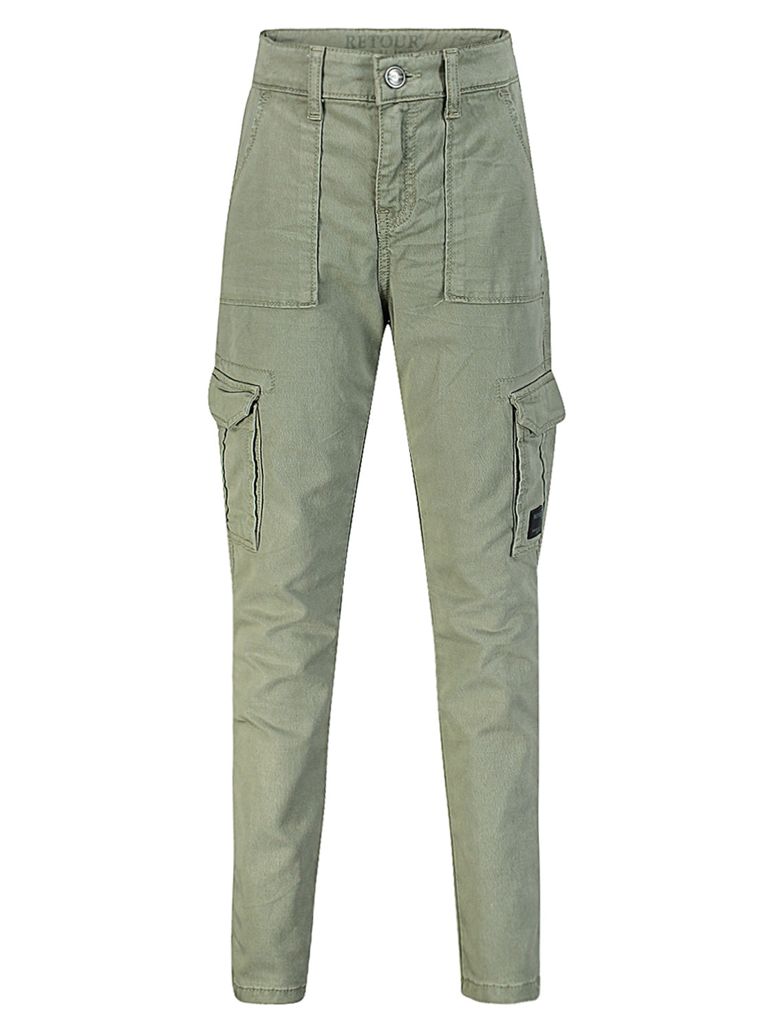 Retour Jeans Kids Cargo Trousers Mika Olive Green in Olive Green 6902132869-1.jpg | NICKIS.com