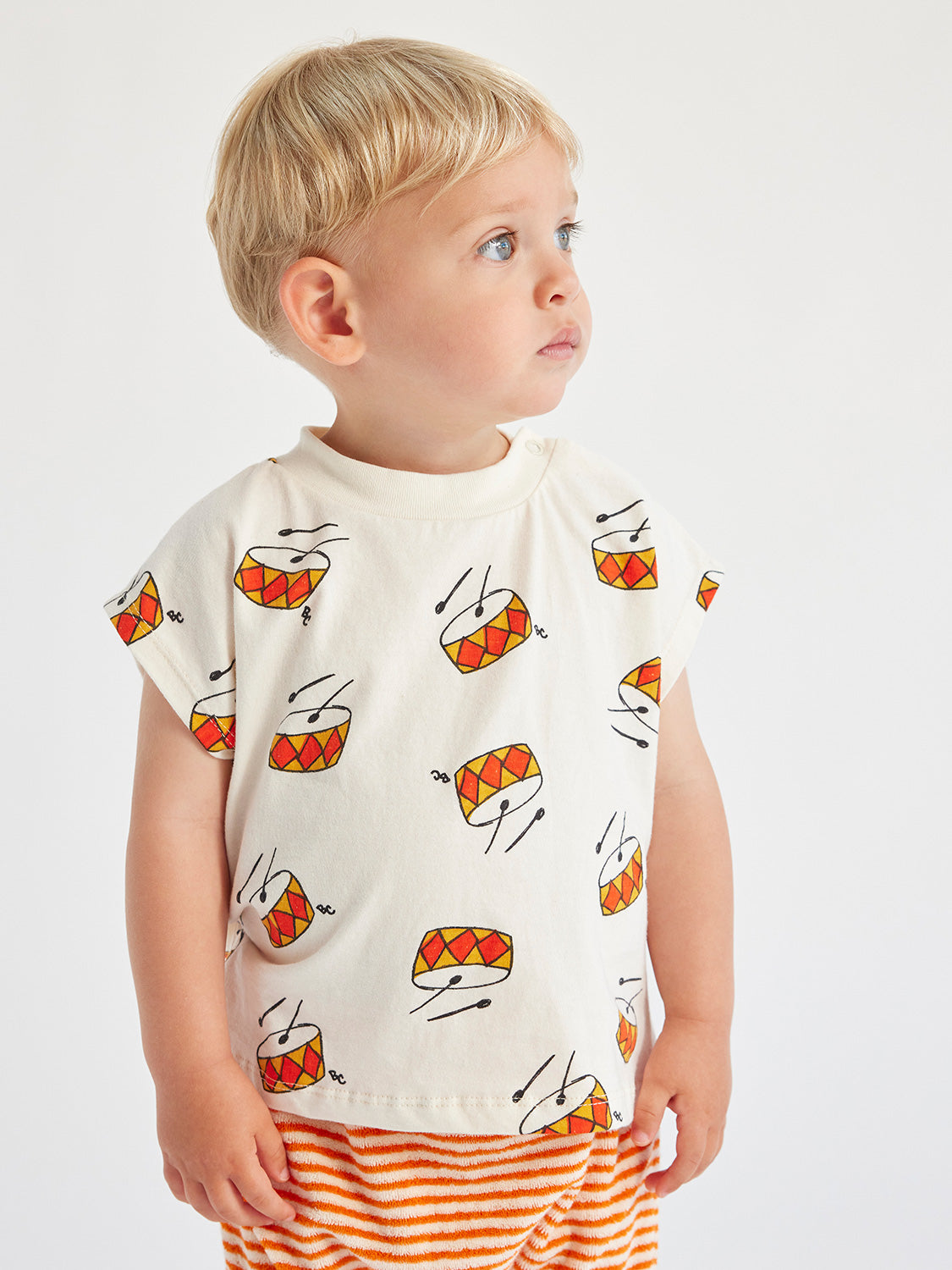 Bobo Choses Kids t-shirt Baby Play the Drum  in  6902133839-2.jpg | NICKIS.com