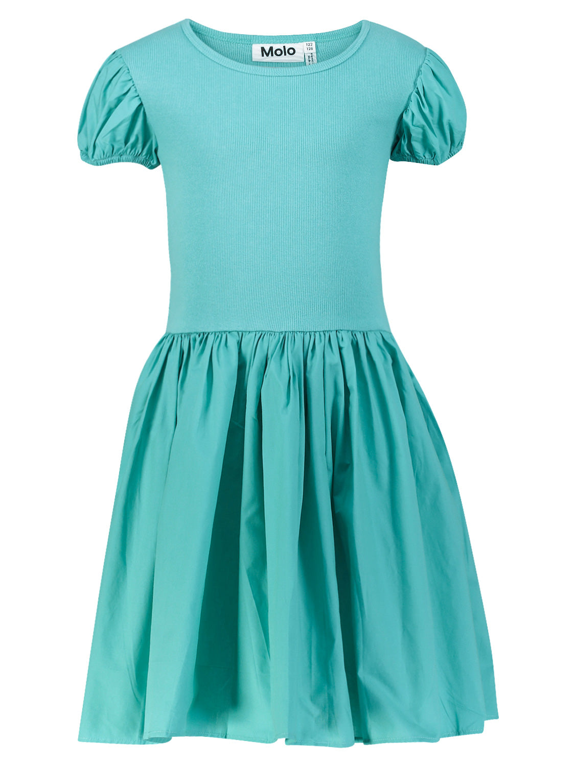 Molo Kids dress Cleopatra Turquoise in Turquoise 6902137552-1.jpg | NICKIS.com