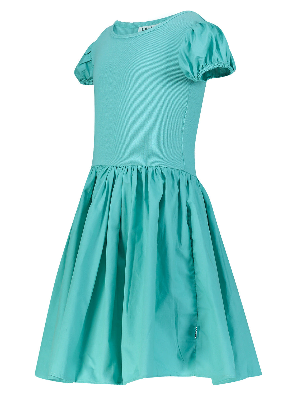 Molo Kids dress Cleopatra Turquoise in Turquoise 6902137552-4.jpg | NICKIS.com