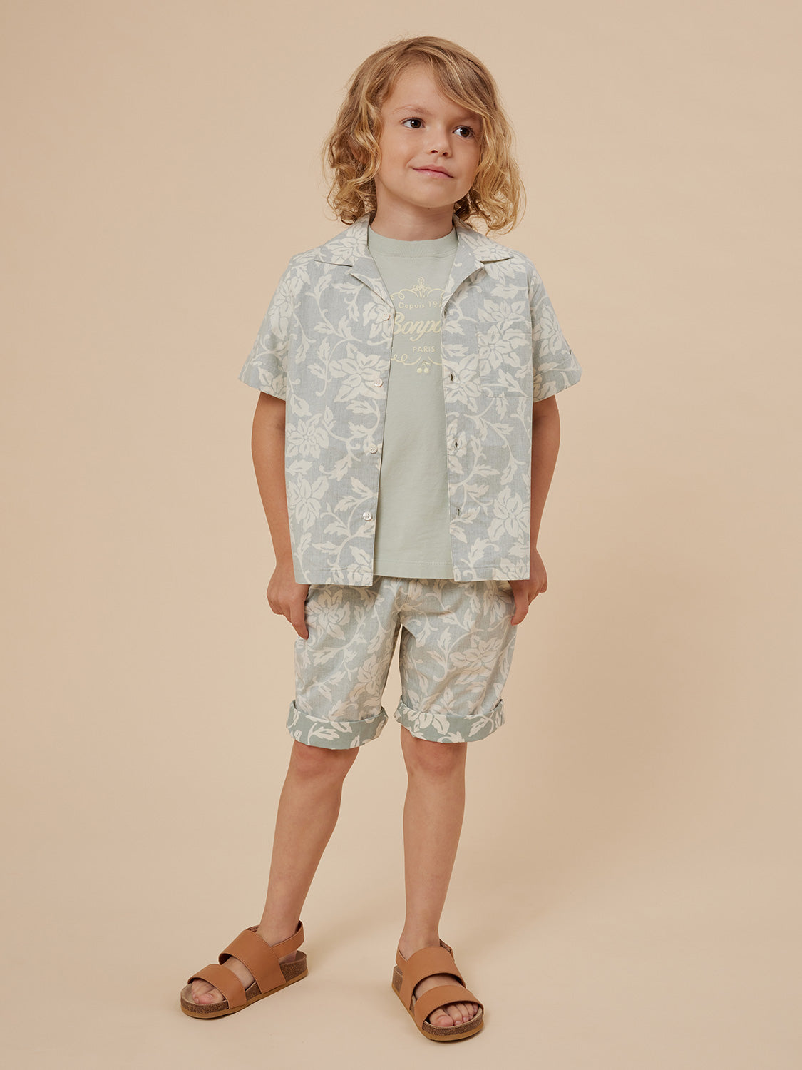 Bonpoint Kids shirt Steve Grey in Grey 6902146591-2.jpg | NICKIS.com