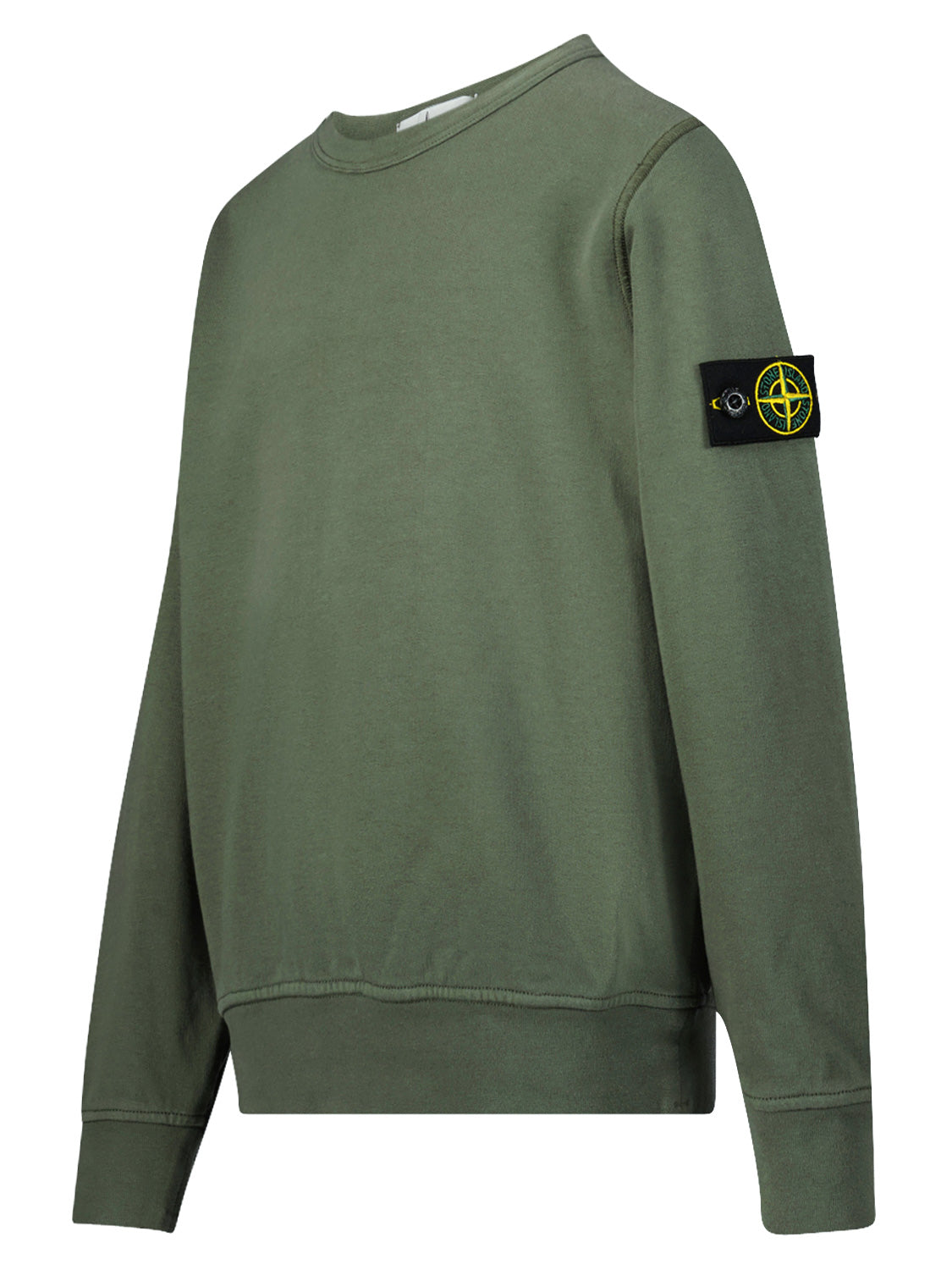 STONE ISLAND JUNIOR Kids Sweatshirt Olive Green in Olive Green 6902178394-4.jpg | NICKIS.com