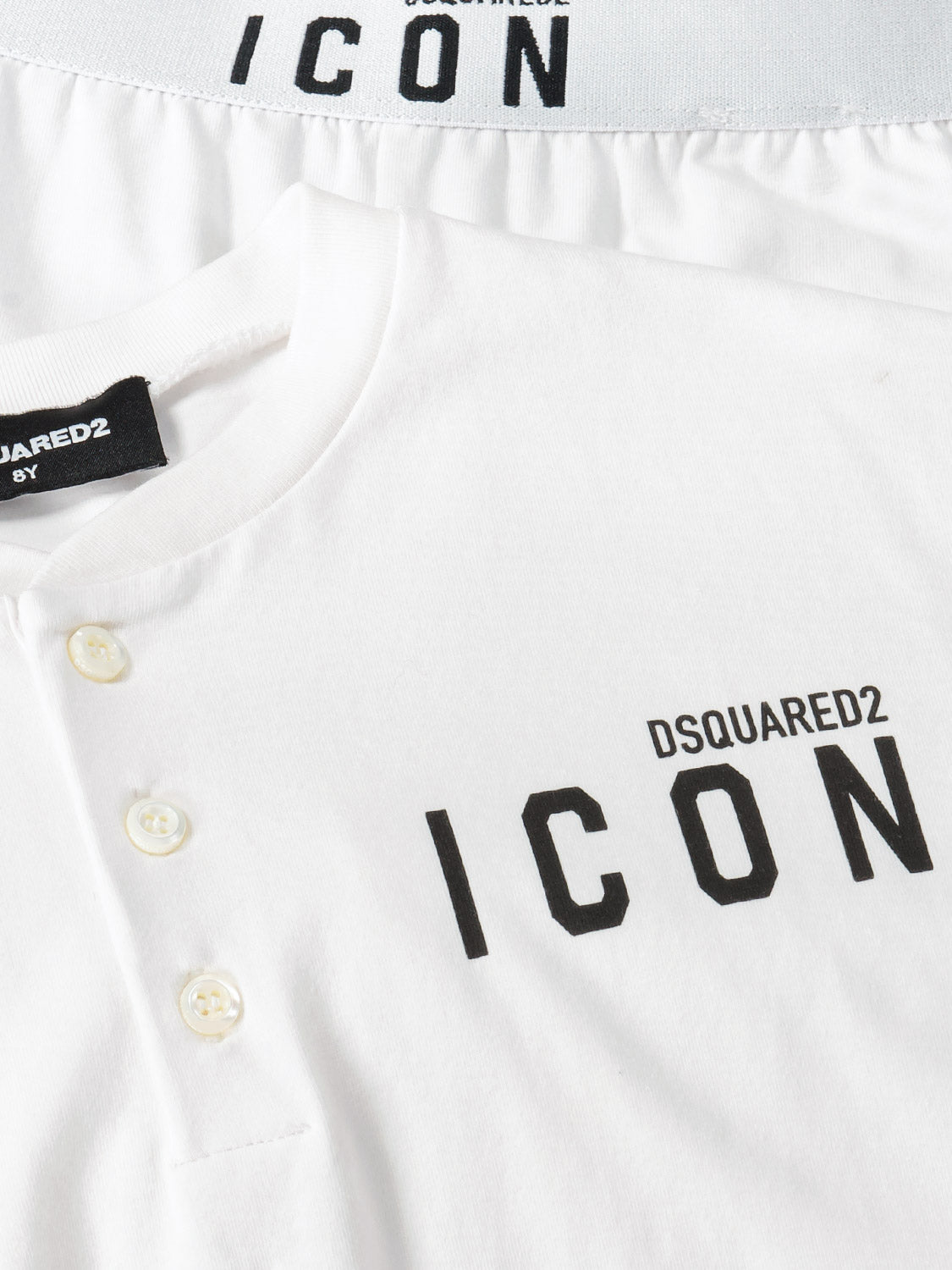 DSQUARED2 Kids pyjama Icon White in White 6902179370-9.jpg | NICKIS.com