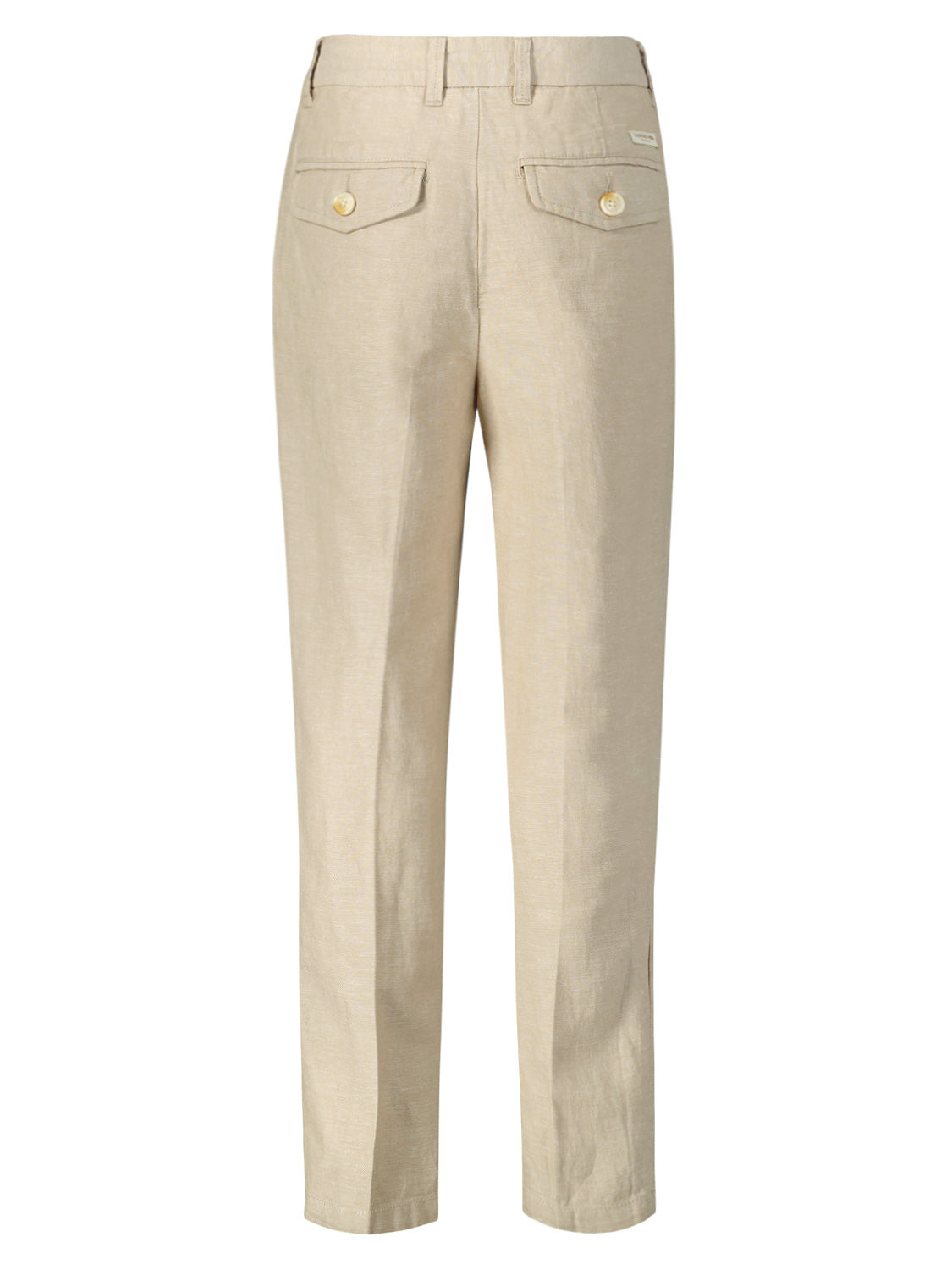 Scotch & Soda Kids Chinos Loose-tapered-fit - cotton linen twill jogger Beige in Beige 6902223639-5.jpg | NICKIS.com