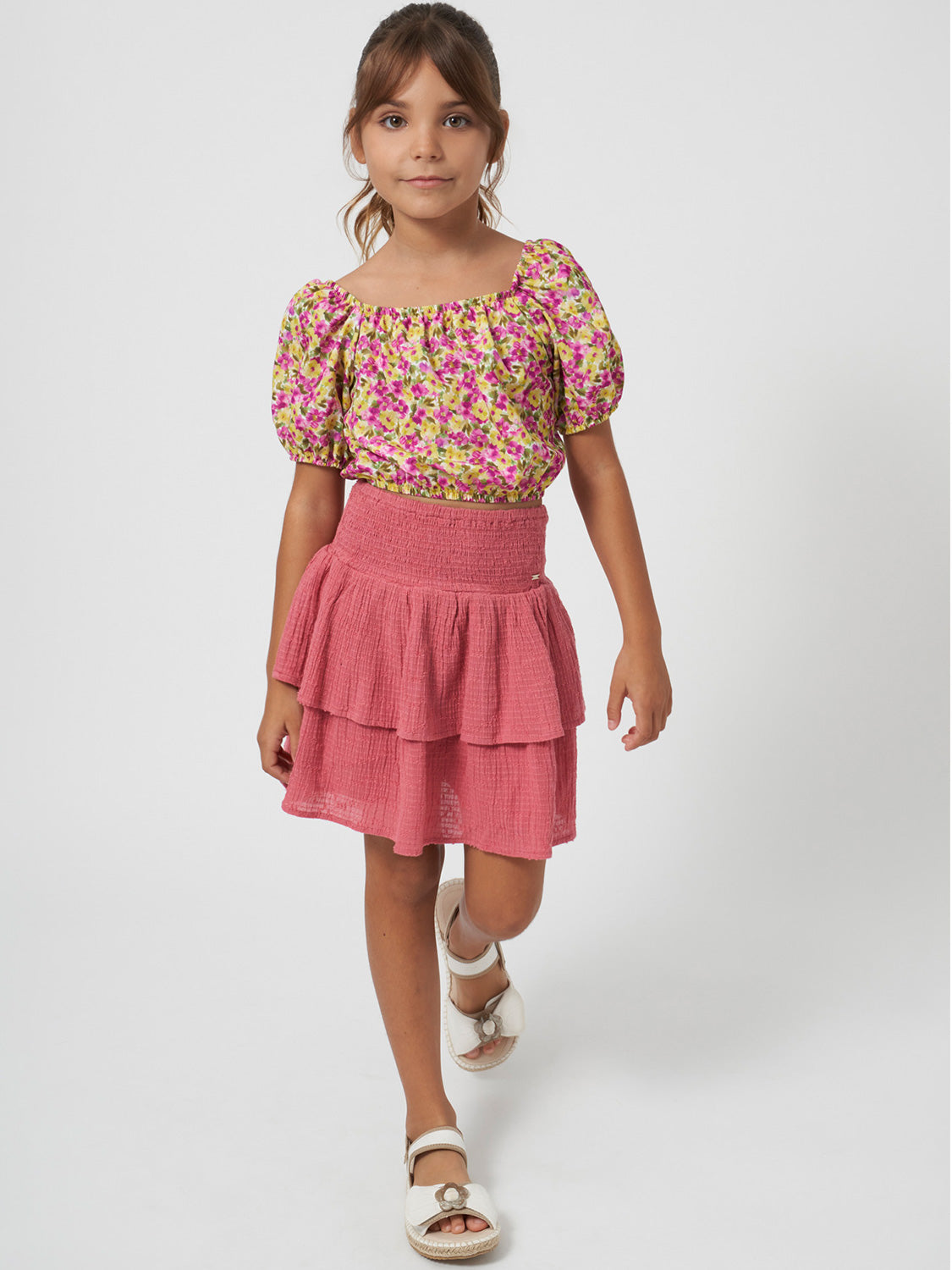 Mayoral Kids skirt Burgundy in Burgundy 6902300196-2.jpg | NICKIS.com