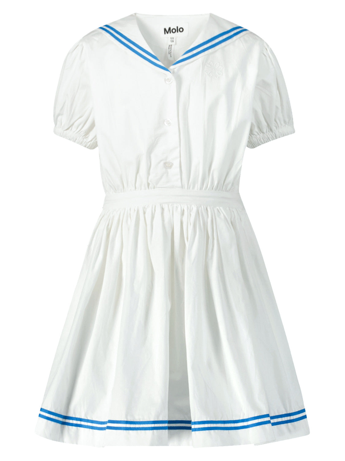 Molo Kids dress Conch White in White 6902361455-1.jpg | NICKIS.com