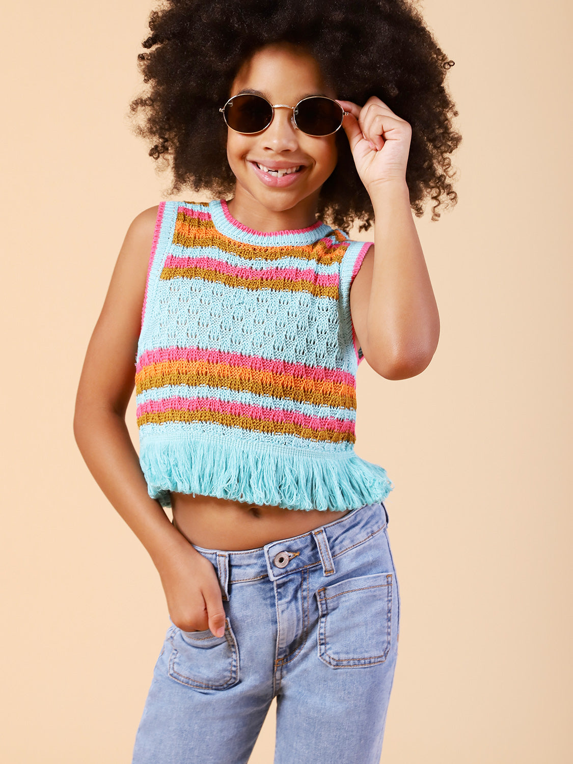 Dixie Kids slipover Turquoise in Turquoise 6902362964-2.jpg | NICKIS.com