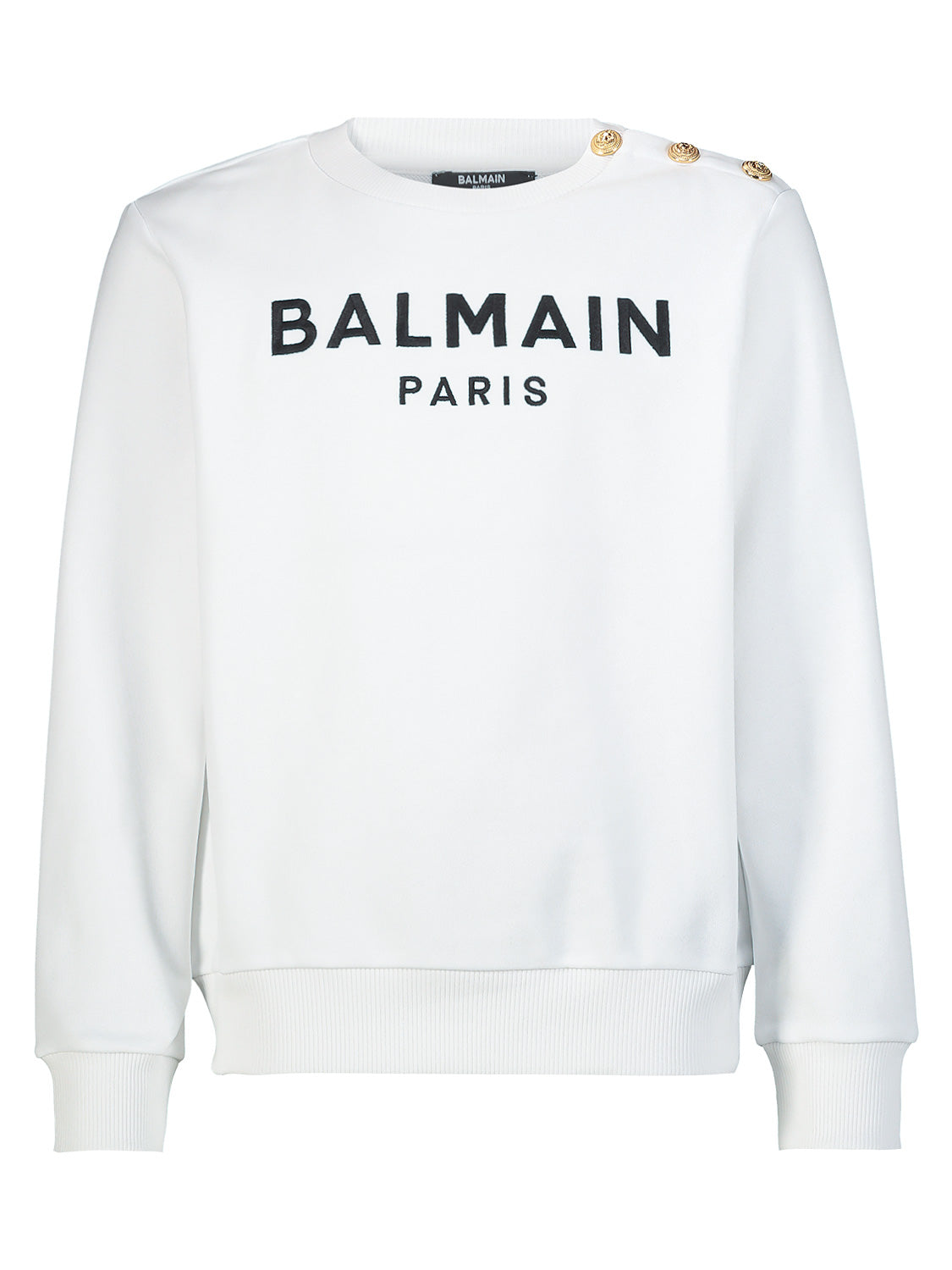 Balmain Kids Sweatshirt White in White 6902498605-1.jpg | NICKIS.com