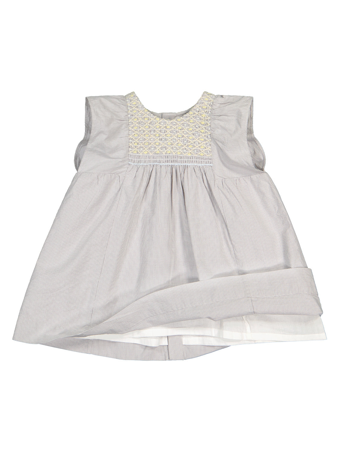 Bonpoint Kids dress Cadelili Grey in Grey 6902519162-4.jpg | NICKIS.com